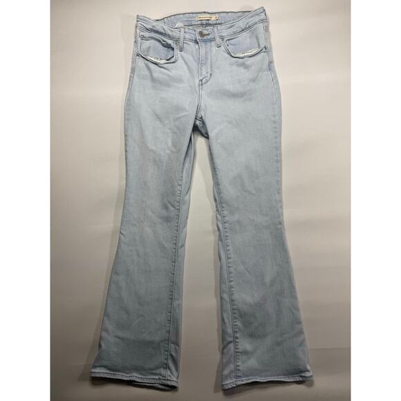 Levi's 725 Women's High Rise Bootcut Light Blue Denim Jeans - Size 30x28.5 - Picture 1 of 6